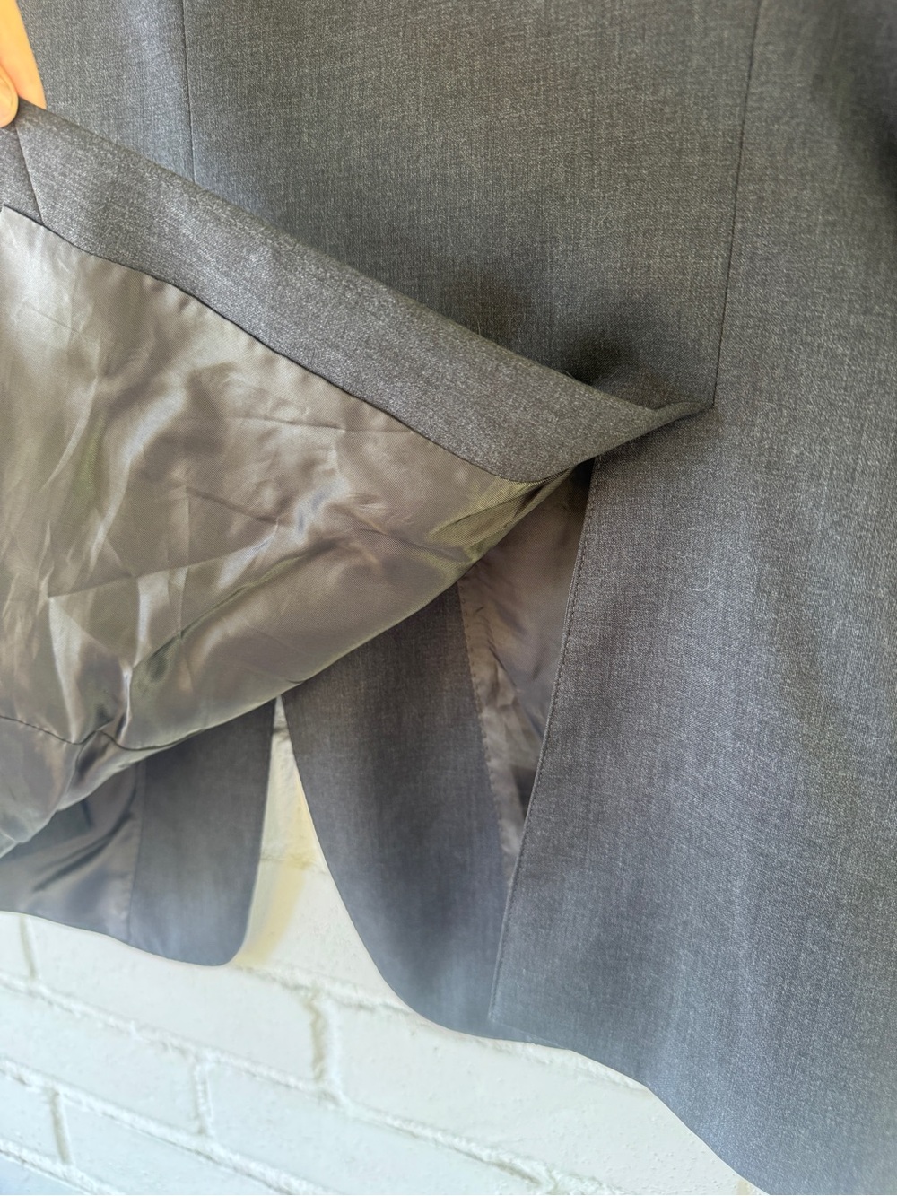 VALENTINO Virgin Wool Single Breasted Two Button Suit Coat Blazer - Mens 50 (IT) - Picture 16 of 16